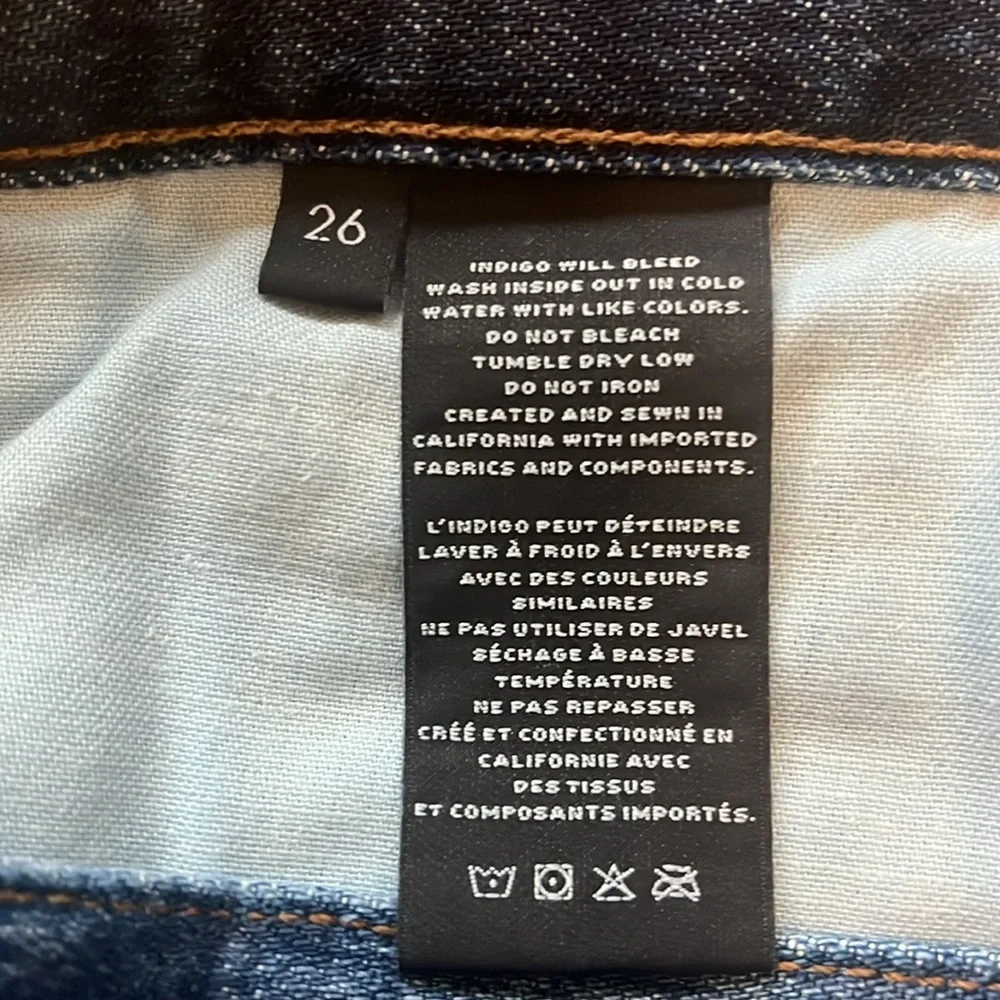 J Brand Dark Wash Bonny Denim Mini Skirt Size 26